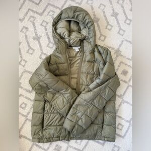 Athleta Sage Green Aire Puffer Jacket